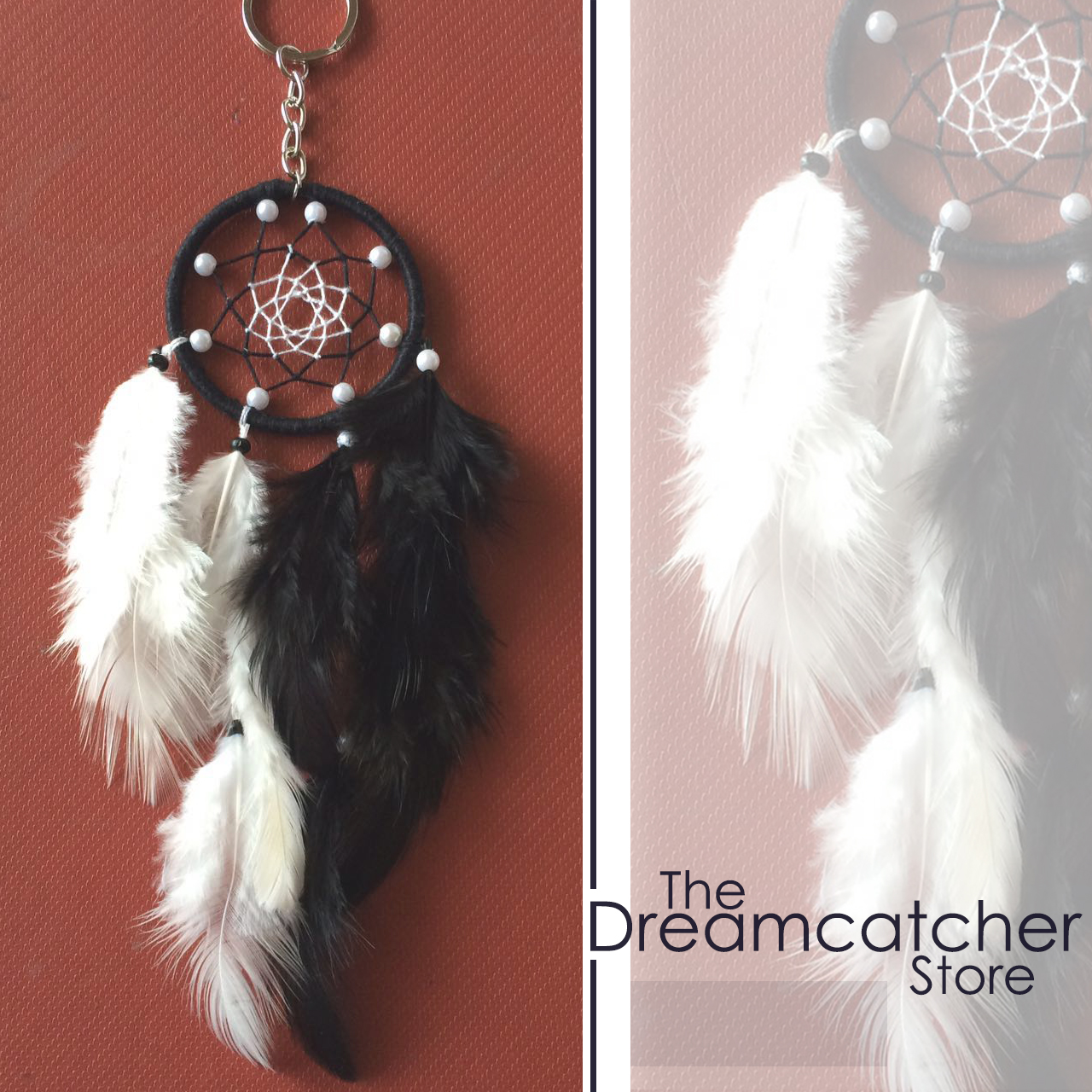 Red-White Keychain – The Dreamcatcher Store
