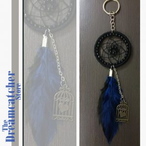 Black Blue Keychain