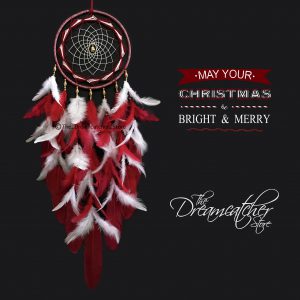 Red-White Christmas Themed Dreamcatcher