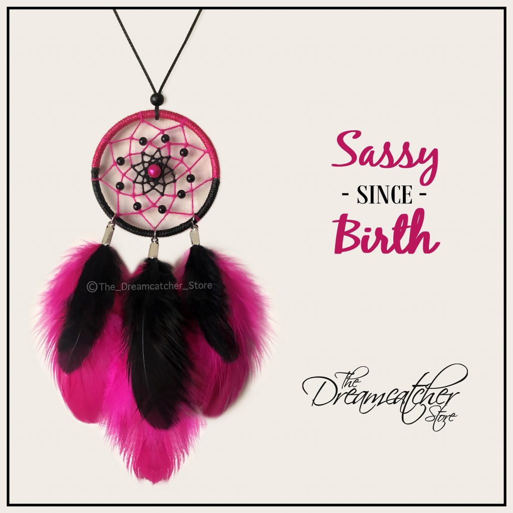 Pink Black Neck piece The Dreamcatcher Store